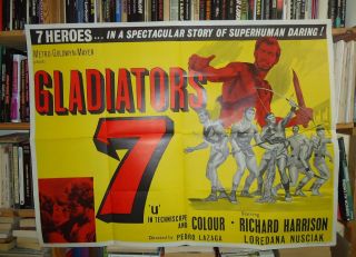 Richard Harrison/gladiators 7/j12j/ British Quad Poster