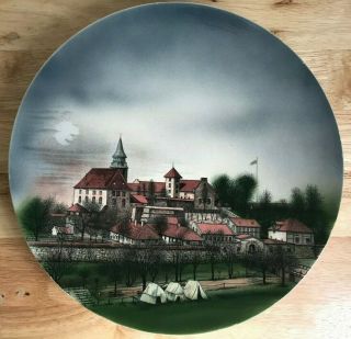 Villeroy & Boch Antique 12 " Akershus Fortress Oslo Norway Charger - Guc
