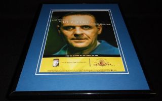 Silence Of The Lambs Framed 11x14 Advertisement Anthony Hopkins