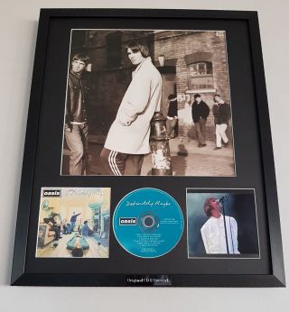 OASIS Definitely Maybe Framed Album Artwork/ CD - Liam Gallagher 3