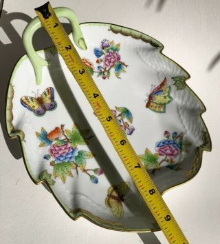 70 Off Retail $350 Queen Victoria Leaf Dish 9” Herend 24k Gold Porcelain