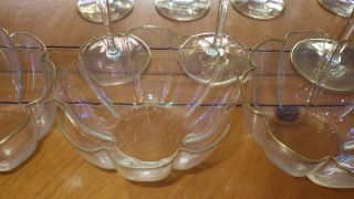Vintage Drinkware Glasses Barware Water Goblets Champagne stems 20 piece set 2