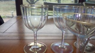 Vintage Drinkware Glasses Barware Water Goblets Champagne stems 20 piece set 6