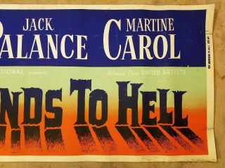 Ten Seconds To Hell Jeff Chandler 1958 24X82 movie poster banner 4