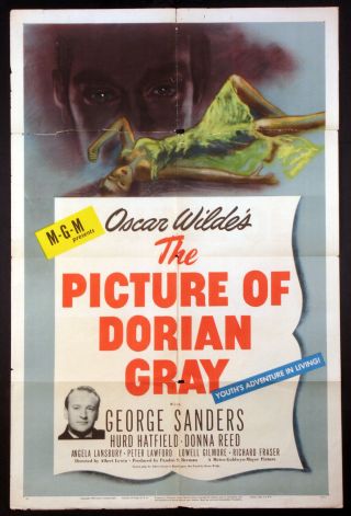 Picture Of Dorian Gray George Sanders Donna Reed Oscar Wilde 1 - Sheet 1945