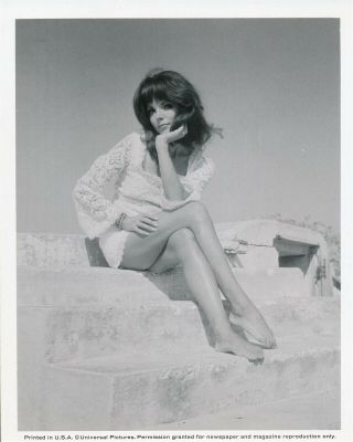 Joan Collins 1969 Universal 8 X 10 Sexy Leggy Cheesecake Press Photo Vv