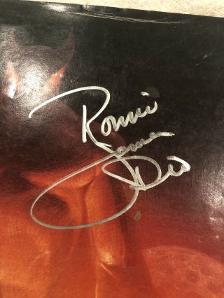 Dio Last In Line Tourbook Signed Ronnie James Dio Vintage Look RARE 2