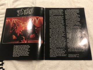 Dio Last In Line Tourbook Signed Ronnie James Dio Vintage Look RARE 3