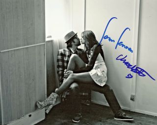 Sean Lennon Charlotte Kemp Muhl (john Lennon) Signed Autographed 8x10 Photo 3