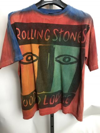 Vintage Licensed Rolling Stones Voodoo Lounge Tie Dye T - Shirt 1994 Size Xl