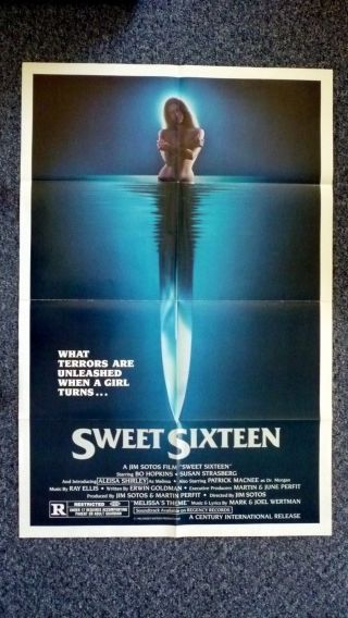 Sweet Sixteen 1983 American One Sheet Horror Movie Poster