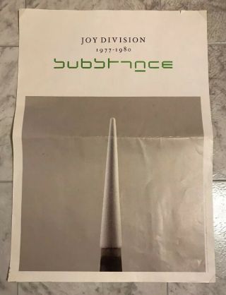 Joy Division Substance 1977 - 1980 Promo Wall Poster 1988