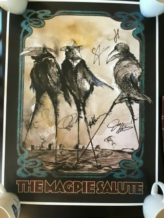 Magpie Salute - Signed Vip Poster,  Bag And Cloth Patch