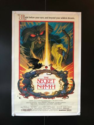 The Secret Of Nimh (1982) One Sheet Movie Poster - 27 " X 41 " Ex,