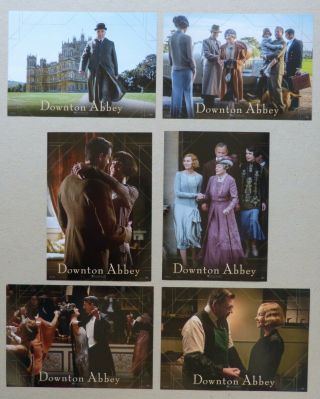 Downton Abbey - Lobby Card Set Of 6 - Hugh Bonneville,  Dame Maggie Smith