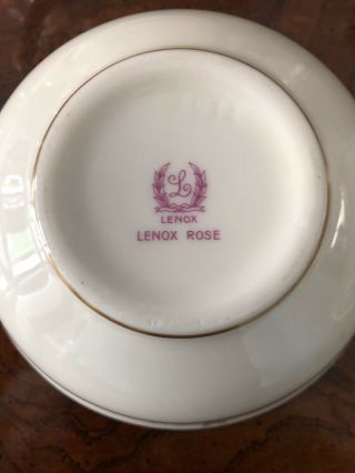Lenox Rose Cream Soup Bowls 11 4
