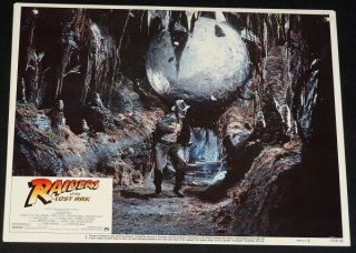 Raiders Of The Lost Ark Orig 1981 First Release Lobby Card 3 Look Exc Cond.