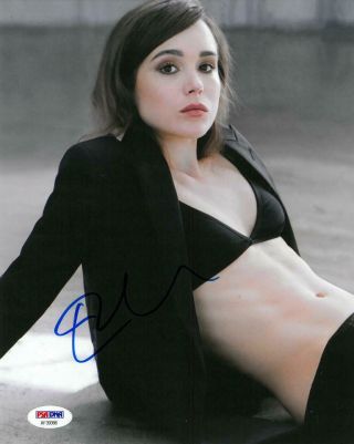 Ellen Page Signed Authentic Autographed 8x10 Photo Psa/dna Af39366