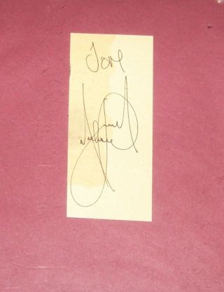 Michael Jackson Autograph