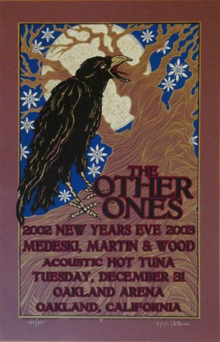 The Other Ones Years Eve Poster 2002,  Signed By Artist