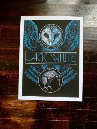 Jack White Tour Poster Show Print Todd Slater S/n Orleans 2014 Tmr Lazaretto
