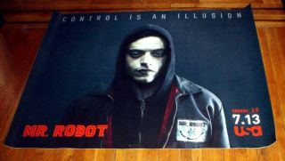 Mr Robot Usa Network Tv 5ft Subway Poster 1 Rami Malek Elliot