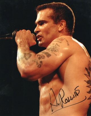 Henry Rollins Singer Band Actor Hand Signed 8x10 Autographed Photo