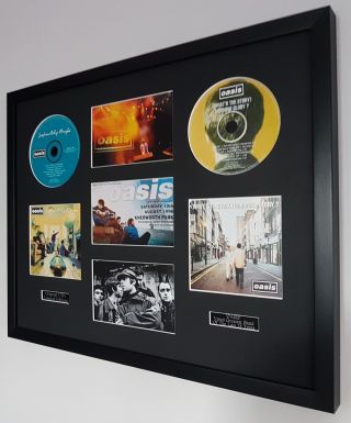 Knebworth Oasis Framed Montage - Limited Edition - Metal Plaque - Certificate