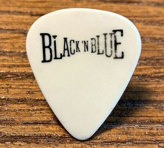 1984 Tommy Thayer Guitar Pick Black N Blue Kiss Tour Pic Plectrum Vintage Htf