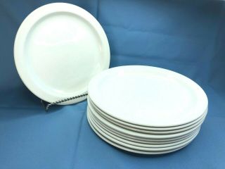 Midwinter China Stonehenge White Dinner Plates Set Of 10