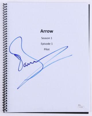 John Barrowman Signed " Arrow " Tv Show Season One Episode 1 Pilot Script W/ Jsa
