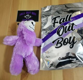 Rare Fall Out Boy Limited Edition Llama Plush And Mania Experience Sticker
