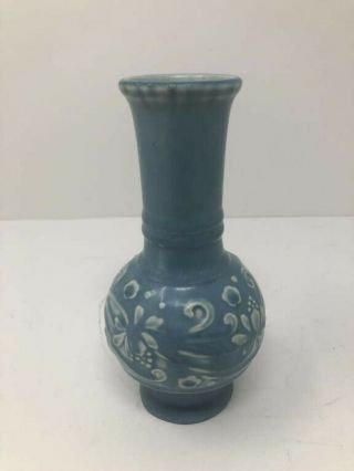 Rookwood Pottery Blue Vase 2990,  1928 - 6.  5 " Tall -
