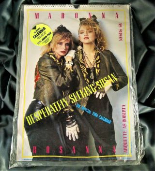 Madonna Desperately Seeking Susan Official Calendar 1986 Orion Pictures