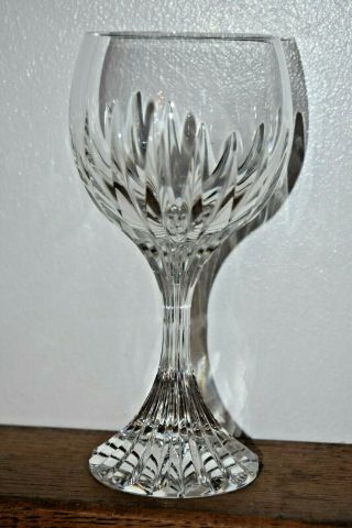 Gorgeous Single French Baccarat Crystal Massena,  Red Wine Glass 6.  4  Tall