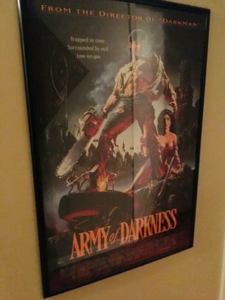 Rare Army Of Darkness Theaterical Poster 27x40 Authentic Bruce Campbell