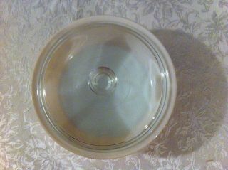 Vintage Pyrex Butterfly Gold casserole dish w/Lid 4 Qt 664 rare Big Bertha EUC 6