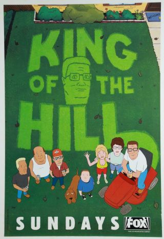 " King Of The Hill " 1999 Fox Tv Poster 27x40