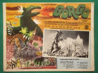 Gorgo Horror Monster No Godzilla Art Orig Spanish Mexican Lobby Card