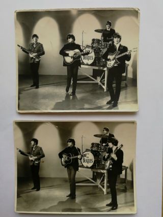 Beatles - Rock N Pop Music - - 2 X On Stage Photographs - 1960 