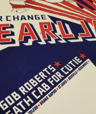 Pearl Jam Poster Vote For Change Tour 2004 Reading,  Toledo,  Grand Rapids 3