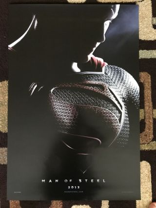 Man Of Steel Movie Poster 27x40 Double Sided U.  S.  First Advance 2012