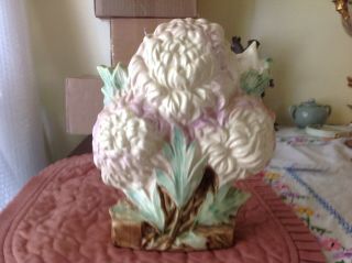 Flower Form Vase Vintage Mccoy Art Pottery: Lilac Chrysanthemum Pattern: Lovely