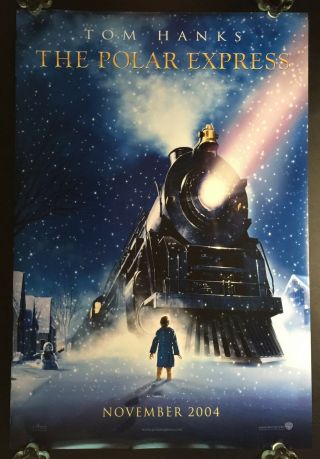 The Polar Express Teaser 27x40 Org Ds Rolled Movie Poster Tom Hanks Steven Tyler