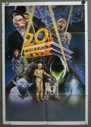 Zy34d 20th Fantasy Fox Star Wars Planet Of The Apes Alien Orig 1sh Spain Poster