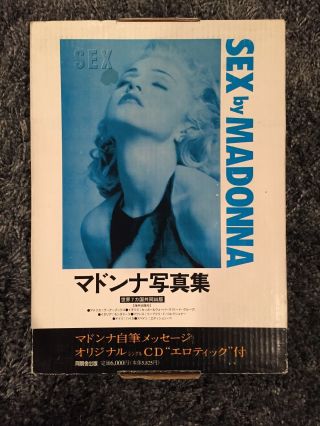Madonna Sex Book Box Set & Never Opened W/cd Japan Japanese Madame X