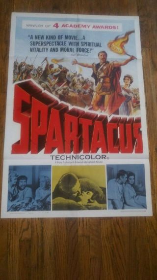 Spartaus 1960 One Sheet Academy Award Winner Curt Douglass