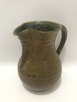 Vintage G.  George Scatchard Vermont Studio Art Pottery Vase Pitcher Signed