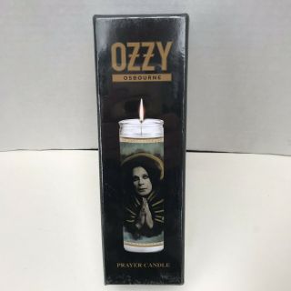Ozzy Osbourne Prayer Candle Vip No More Tours 2 Plastic
