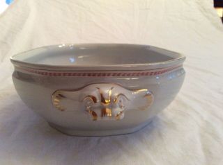 Spode Trade Winds Red Oval Vegetable Serving Dish With Lid 2